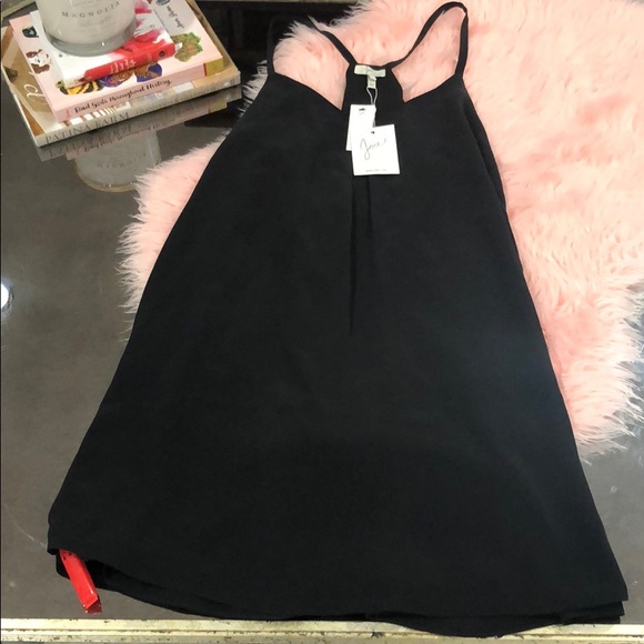 Joie Dresses & Skirts - Joie Black 100% Silk Camisole Dress Size L NWT